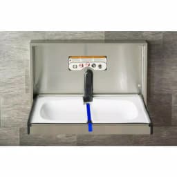 Foundations Horizontal Surface Mount 304 Stainless Steel Baby Changing Station thumbnail 6