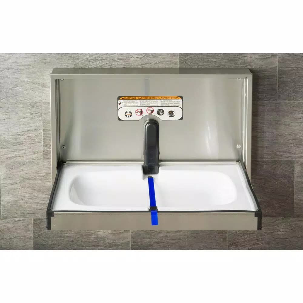Foundations Horizontal Surface Mount 304 Stainless Steel Baby Changing Station