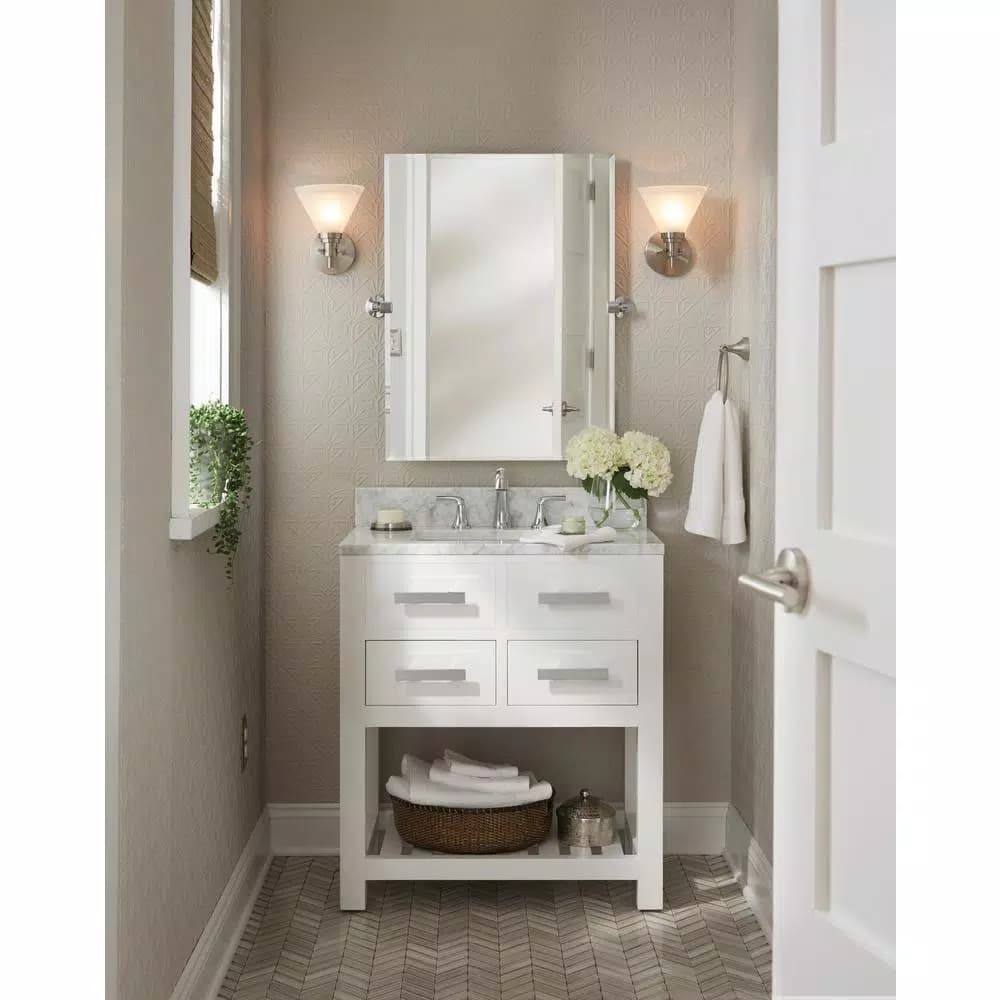 Delta Phoebe Brushed Nickel Towel Ring - Transitional Hand Towel Holder
