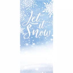 My Door Decor Let It Snow Christmas Front Door Mural Sign, 36 in. x 80 in. thumbnail 1