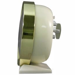 Equity by La Crosse 4 in. Round Analog Wind-Up Bell Metal Alarm Clock - Gold thumbnail 4