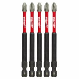Milwaukee SHOCKWAVE 3.5 in. Phillips #2 Impact Duty Steel Driver Bits, 5-Pack thumbnail 1