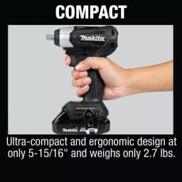Makita 18V LXT Sub-Compact Brushless 1/2 in. Square Drive Impact Wrench Kit thumbnail 6