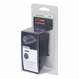 CURT 7-Way RV Blade Connector Plug, Trailer Side, Black Plastic thumbnail 7
