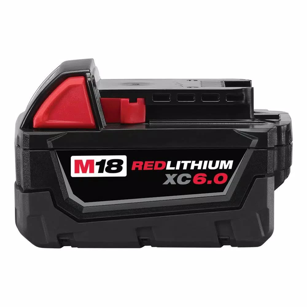 Milwaukee M18 REDLITHIUM XC 6.0 Ah 18V Lithium-Ion Battery Pack (2-Pack)