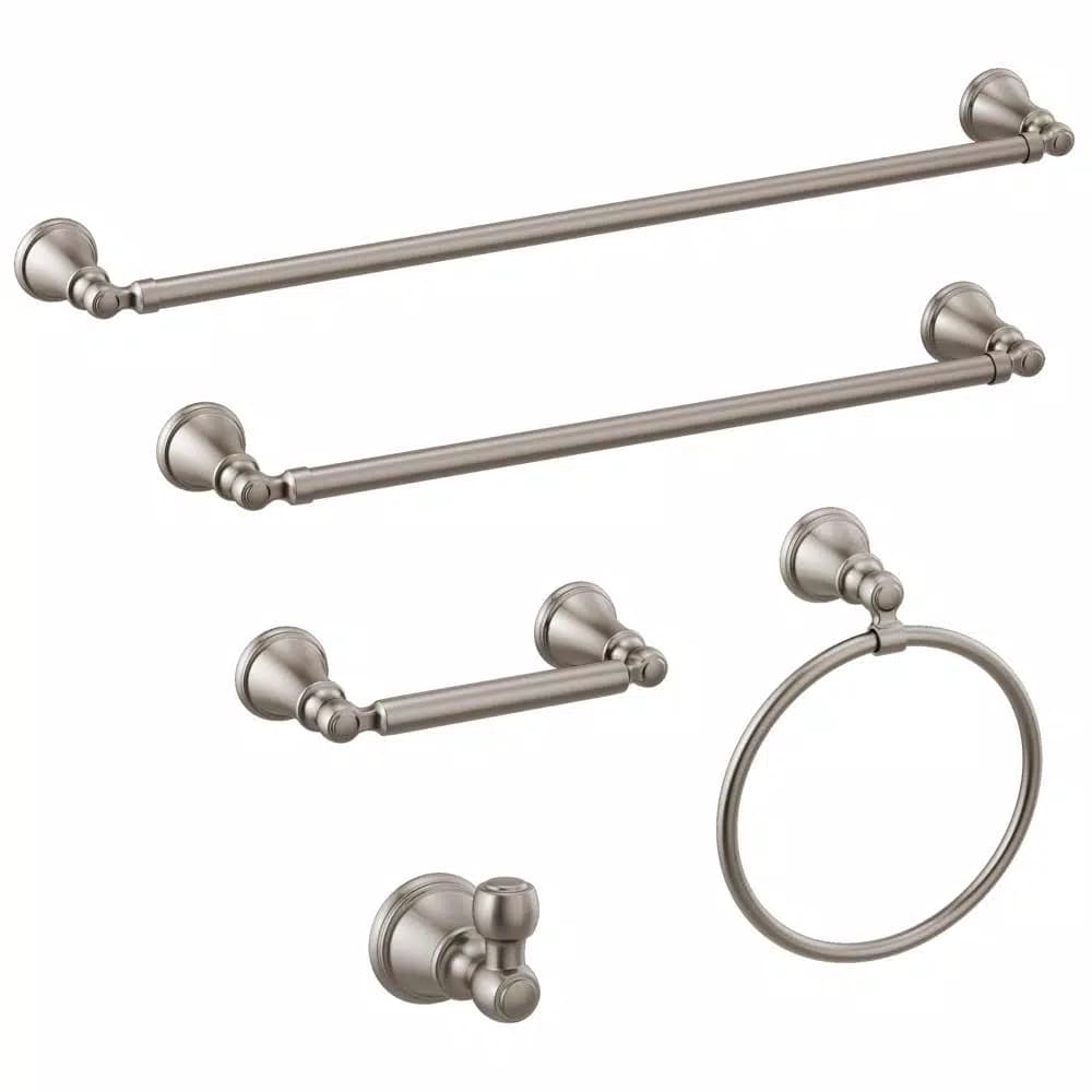 Delta Woodhurst 24 in. Stainless Steel Towel Bar, Zinc Die Cast Construction