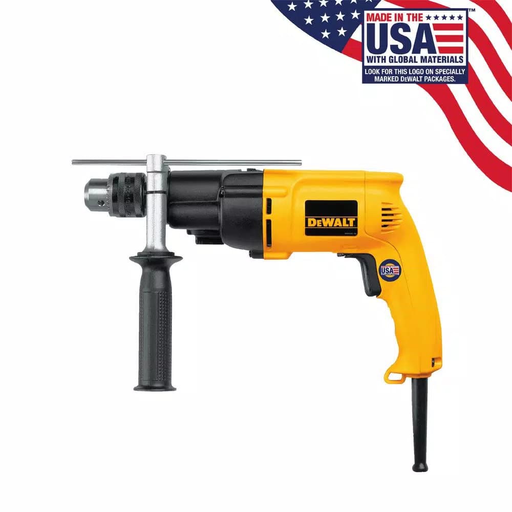 DEWALT 1/2 in. Variable Speed Dual-Range Hammer Drill, 7.8 Amp, Corded