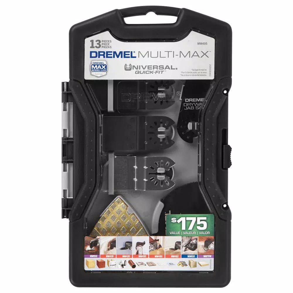 Dremel Multi-Max Mega Universal Oscillating Tool Accessory Kit, 13-Piece Set
