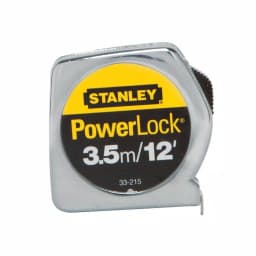 Stanley PowerLock 12 ft. x 1/2 in. Tape Measure, Metric/SAE Dual Scale with Cast-Metal Housing thumbnail 1