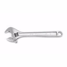 Crescent 12 in. Adjustable Wrench with Hex Jaw Design and Chrome Finish thumbnail 1