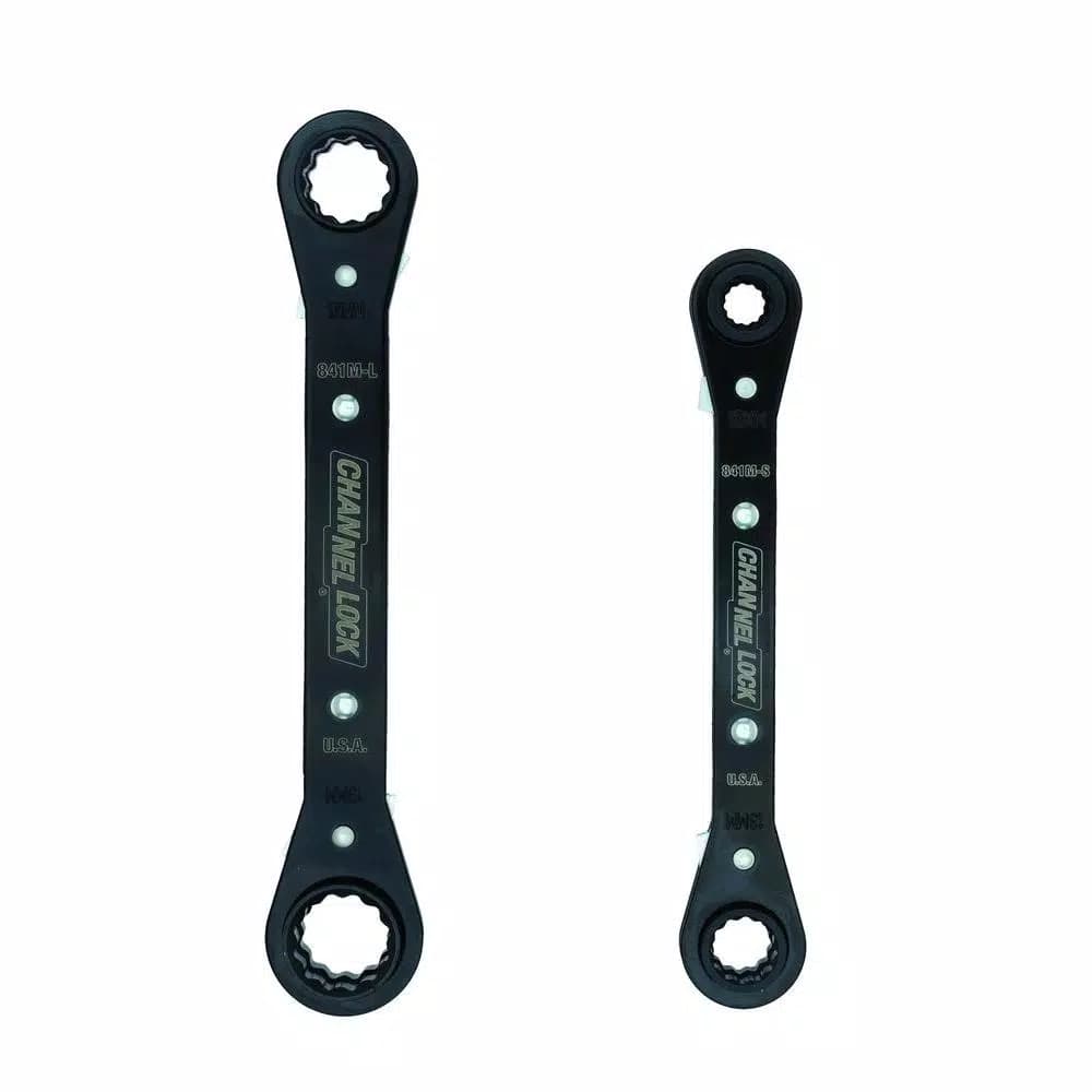 Channellock 4-in-1 Metric Ratcheting Wrench Set, Reversible 12-Point Sockets