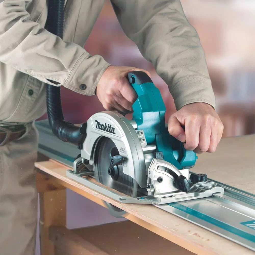 Makita 18V X2 LXT Brushless 7-1/4" Cordless Circular Saw Guide Rail Compatible Base (Tool-Only)