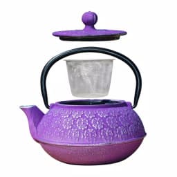 Old Dutch Cherry Blossom 2.75-Cup Cast Iron Teapot in Plum thumbnail 2