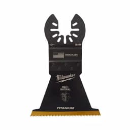 Milwaukee 2-1/2 in. Titanium Bi-Metal Universal Fit Oscillating Multi-Tool Blade thumbnail 1