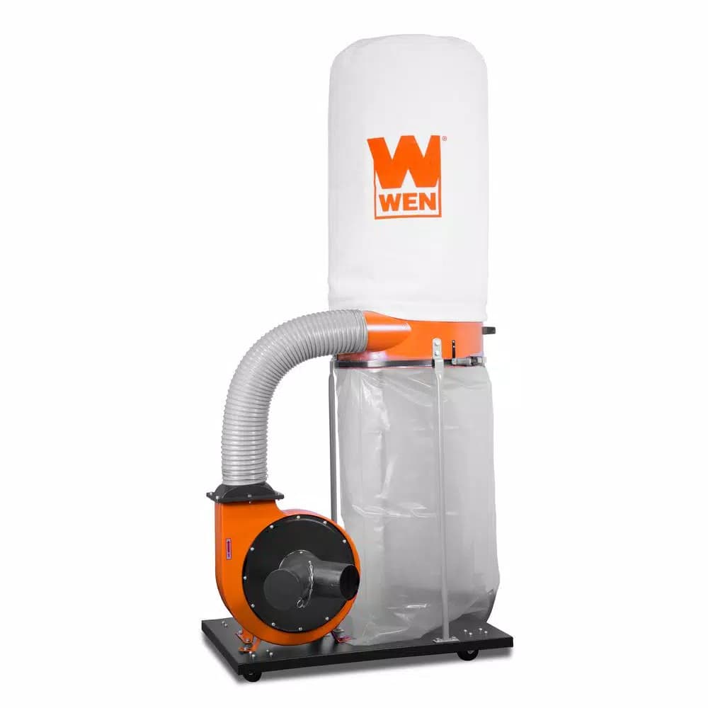 WEN 1500 CFM 16 Amp 5-Micron Woodworking Dust Collector with 50 Gal. Bag and Mobile Base