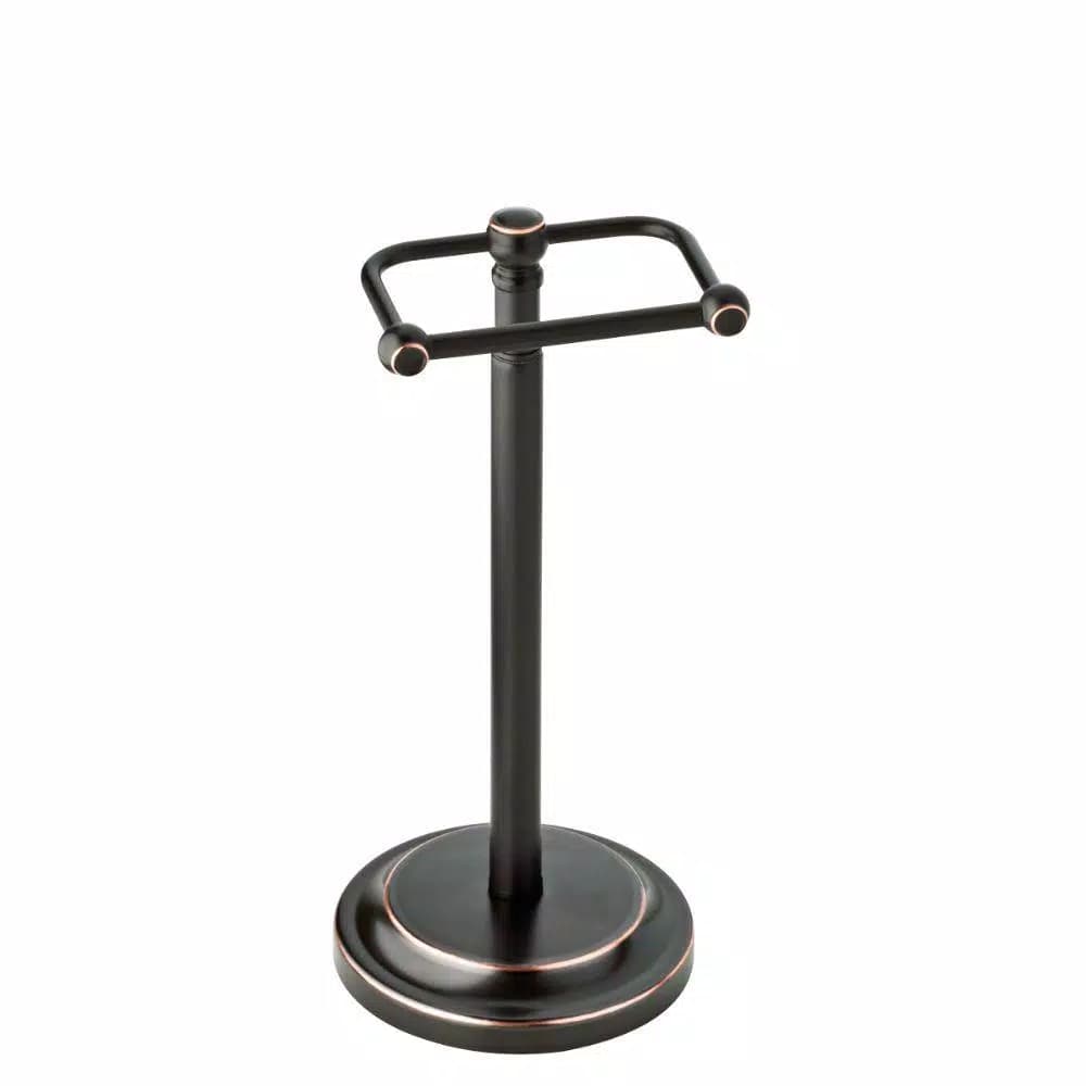 Delta Porter Telescoping Pivoting Freestanding Toilet Paper Holder, Oil Rubbed Bronze