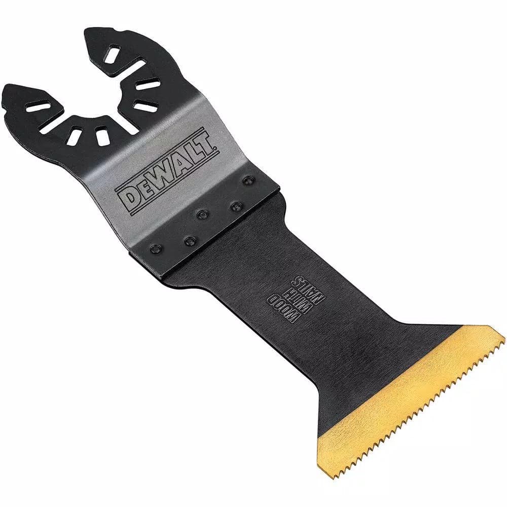 DEWALT DWA4204 Titanium Oscillating Blade for Cutting Wood with Nails, 1-3/4 in. Wide