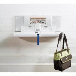 Foundations Horizontal Surface Mount Baby Changing Station, Light Gray thumbnail 2