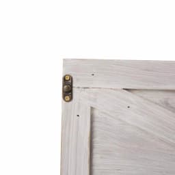 Glitzhome 22.09 in. Washed White Wooden Tree Collar - Rustic Farmhouse Christmas Tree Box thumbnail 6