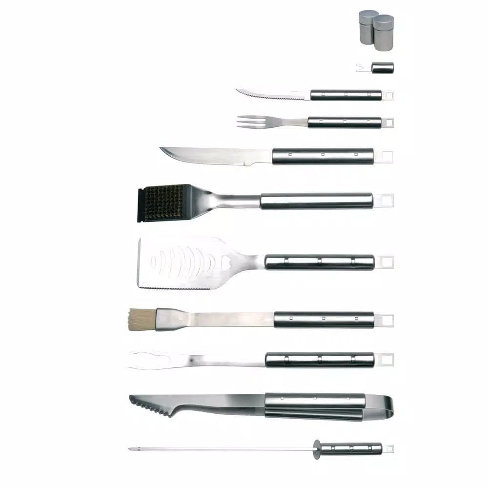 BergHOFF Cubo 33-Piece Stainless Steel Barbecue Set with Carrying Case