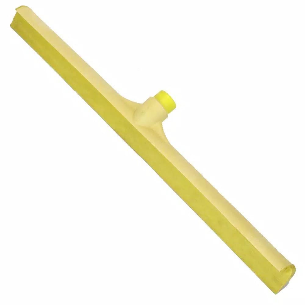 Carlisle 23.75 in. Yellow Rubber Floor Squeegee, Single Blade, Case of 6