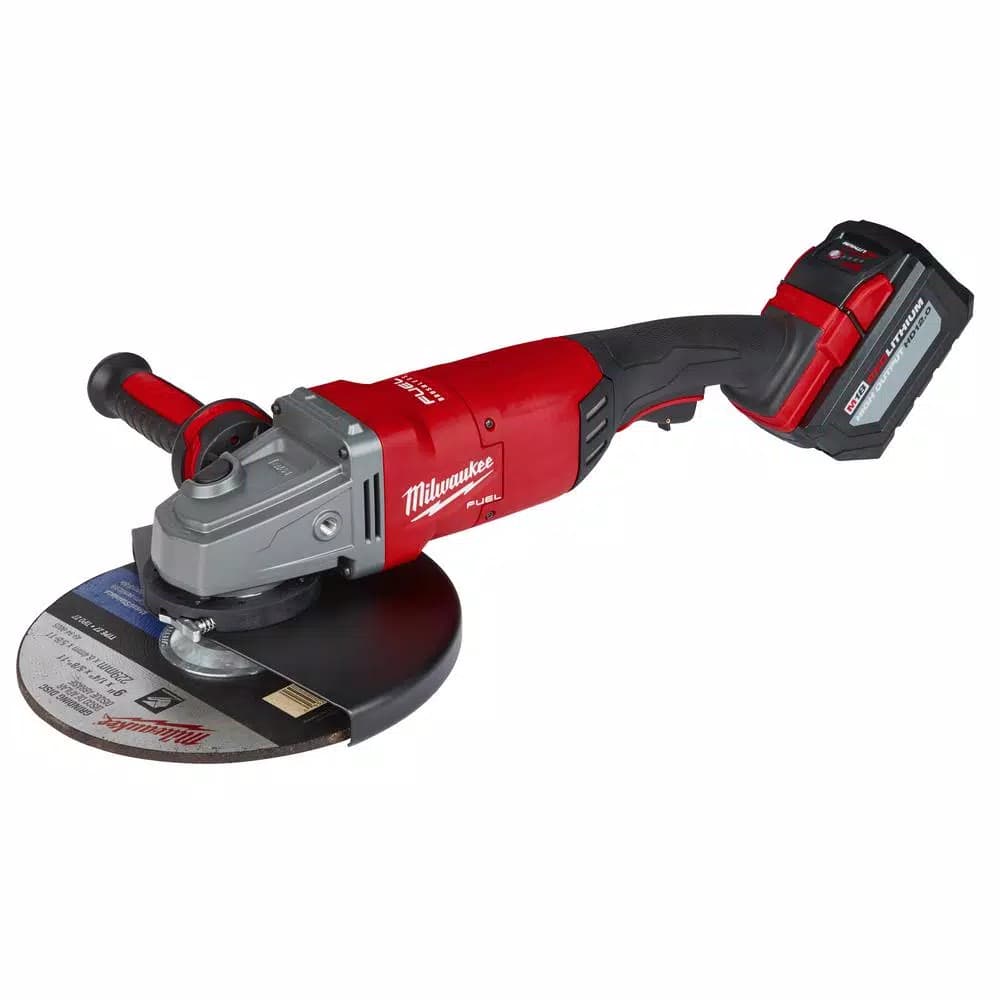 Milwaukee M18 FUEL 7/9 in. Brushless Cordless Large Angle Grinder Kit w/ (2) 12.0 Ah Batteries & Rapid Charger