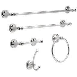 Delta Silverton 5-Piece Polished Chrome Bath Hardware Set thumbnail 1