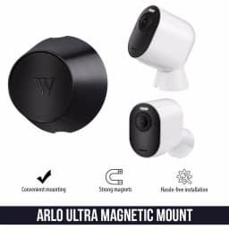 Wasserstein Magnetic Wall Mount for Arlo Ultra 2, Ultra, Pro 4, and Pro 3 (3-Pack, White) thumbnail 2
