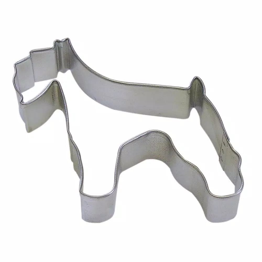 CybrTrayd-R&M 12-Piece Schnauzer Cookie Cutter Set, 3 in. Tinplated Steel with Recipe