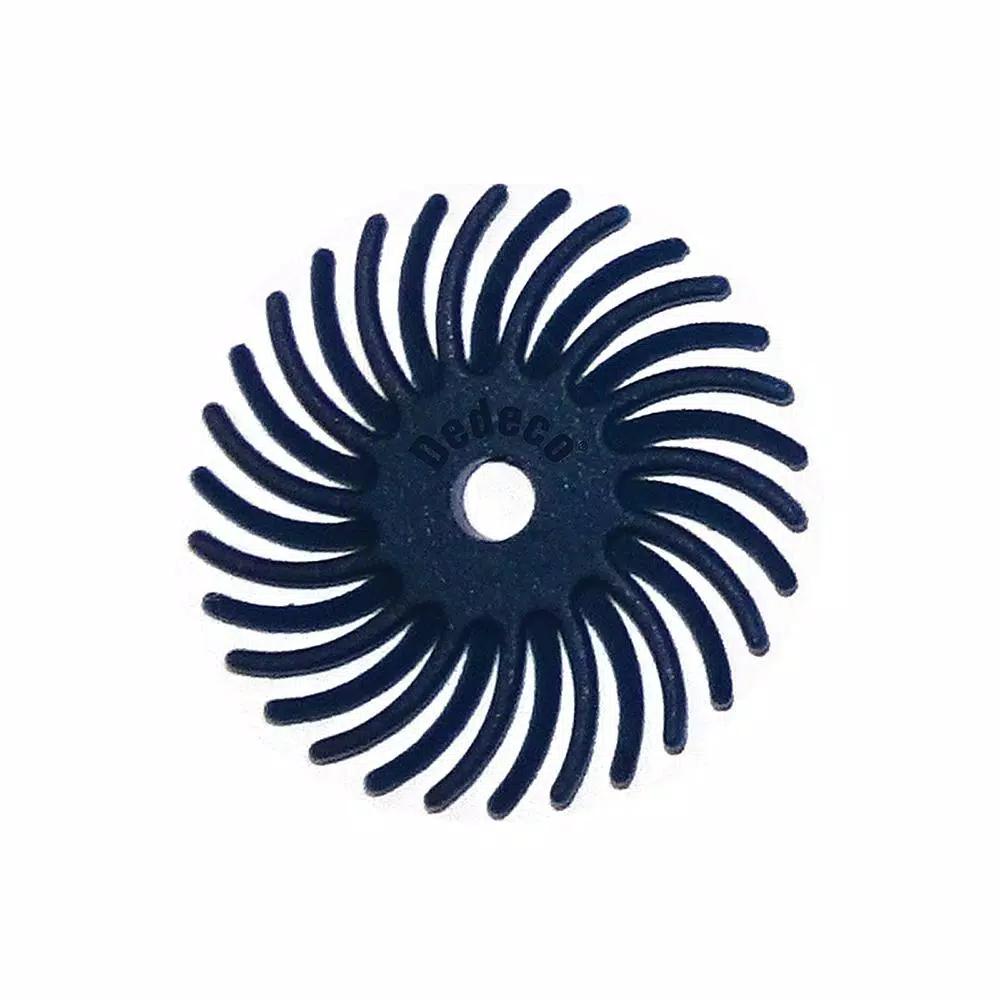 Dedeco Sunburst Radial Discs 1 in. Ultra-Fine 1/8 in. Arbor Rotary Polishing Tool, 12-Pack