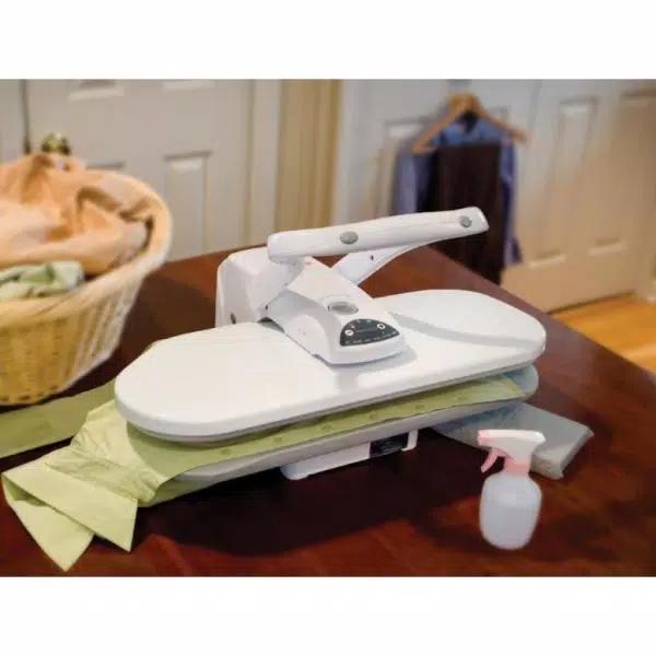 Singer Modern White Steam Press with Die-Cast Aluminum Base and Auto Shut-Off