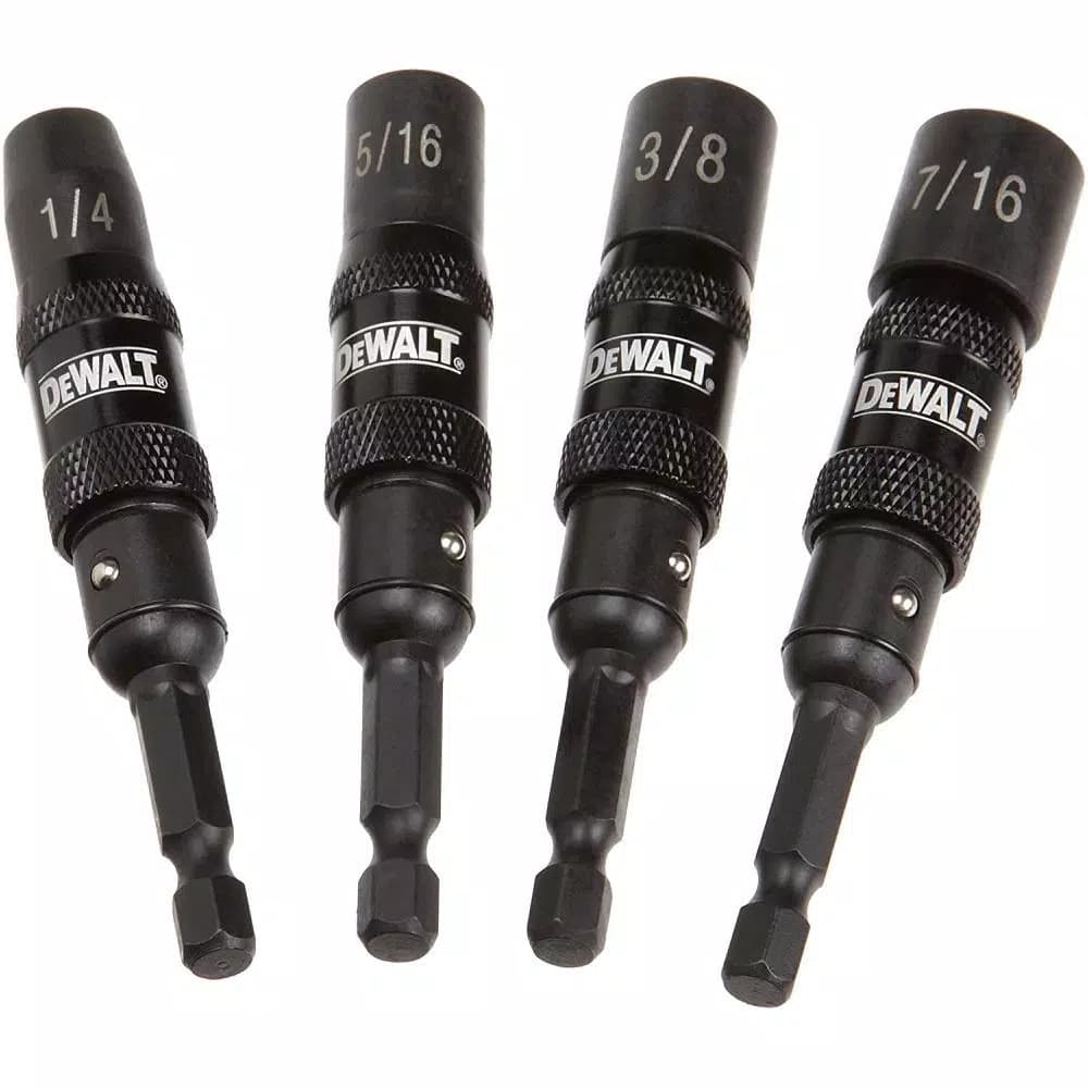 DEWALT 4-Piece Magnetic Pivoting Nut Driver Set for Impact Drivers