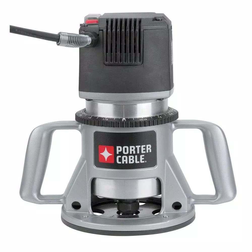 Porter-Cable 7519 3-1/4 HP Peak Speedmatic Fixed Base Router, 15 Amp, 21,000 RPM