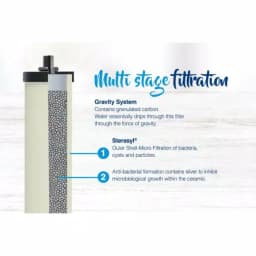 Doulton Sterasyl Gravity-Fed Water Filtration System with 2 Ceramic Candle Filters, 4.2 Gallon Capacity thumbnail 5