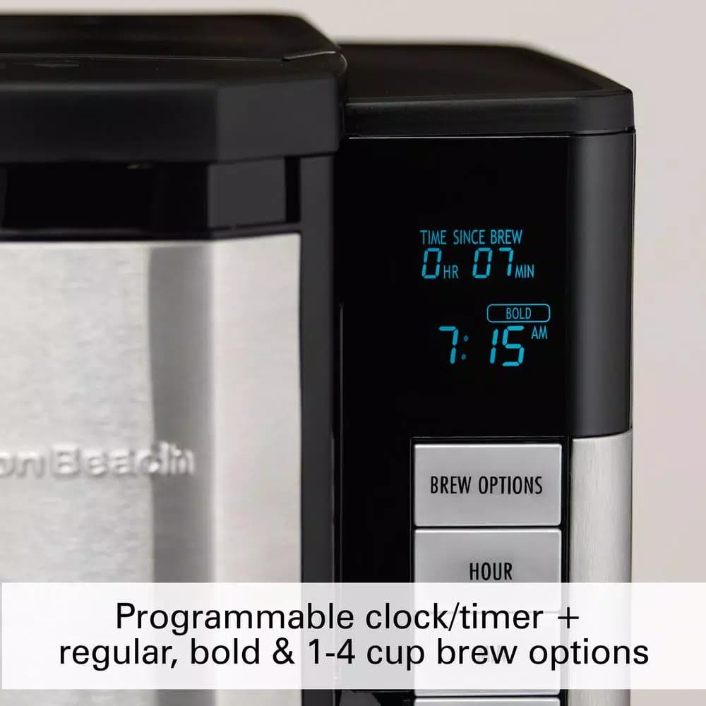 Hamilton Beach 12-Cup Programmable Easy Access Plus Coffee Maker, Black