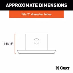 CURT Pin-On Jack Foot for 2" Tube, 2,000 lbs. Capacity thumbnail 4