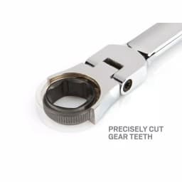 TEKTON 4-Piece Extra Long Flex-Head Ratcheting Box End Wrench Set, SAE thumbnail 7