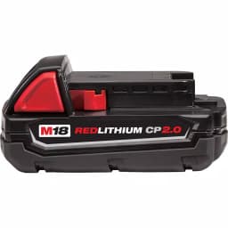 Milwaukee M18 REDLITHIUM 2.0 18V 2.0 Ah Compact Lithium-Ion Battery Pack thumbnail 1