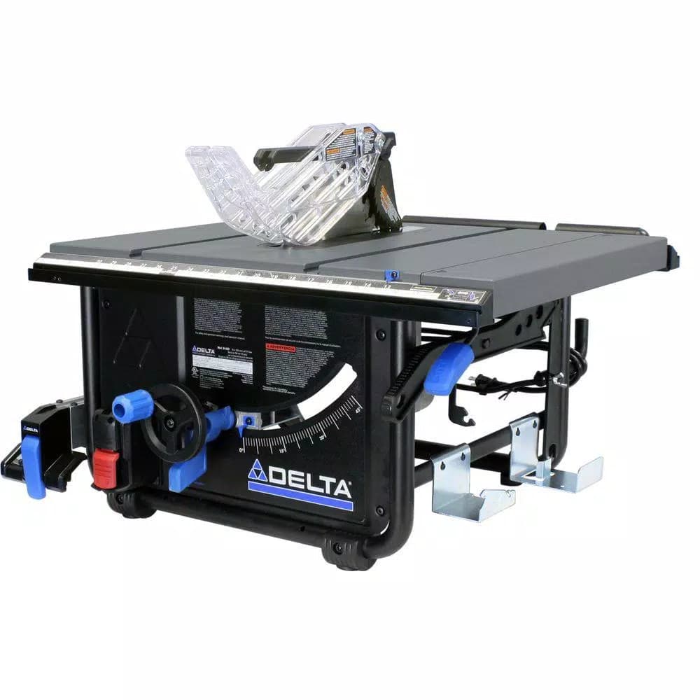 Delta 10 in. 15 Amp Portable Jobsite Table Saw with 45 Degree Left Tilt