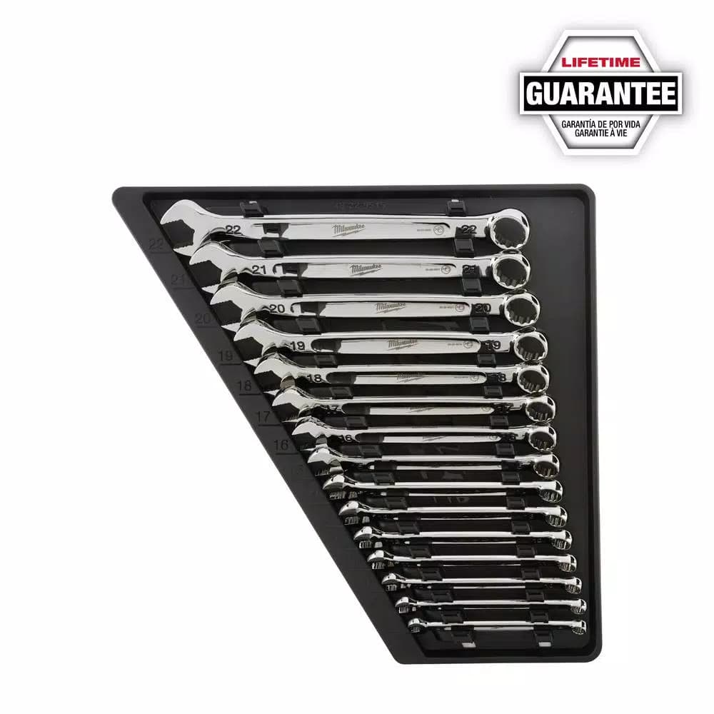 Milwaukee 15-Piece Metric Combination Wrench Set
