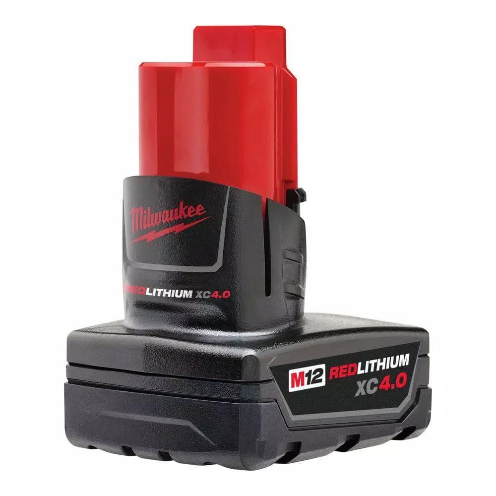 Milwaukee M12 REDLITHIUM XC 4.0 Ah 12V Lithium-Ion Extended Capacity Battery Pack