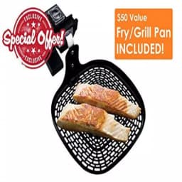 Ovente 3.2 Qt. Digital Air Fryer with Grill Pan and Non-Stick Basket, 1400W, 6 Presets thumbnail 3