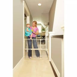 Unbranded North States Extra-Wide Wire Mesh Pressure Mount Gate, 32 in. High, White thumbnail 2