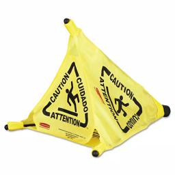 Rubbermaid Commercial Products Rubbermaid Commercial 20 in. Multi-Lingual Pop-Up Wet Floor Safety Cone, Yellow thumbnail 3