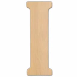 Jeff McWilliams Designs 15 in. Oversized Unfinished Wood Letter (I) - Industrial Style Wall Decor thumbnail 1