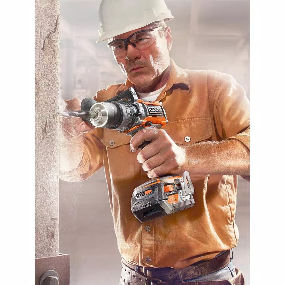 RIDGID 18V Lithium-Ion Cordless 1/2 in. Keyless Hammer Drill/Driver (Tool Only)
