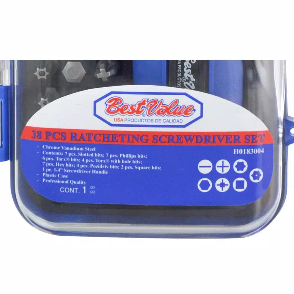 Best Value 38-Piece Ratchet Screwdriver and Bit Tool Set with Heavy Duty Carrying Case