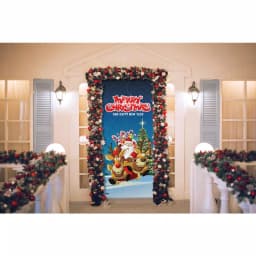 My Door Decor Santa's Take Off Christmas Front Door Mural Banner, 36 in. x 80 in. thumbnail 2