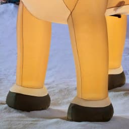 Rudolph 4.99 ft. Rudolph the Red-Nosed Reindeer Inflatable with Glowing Red Nose and Red Bow thumbnail 5