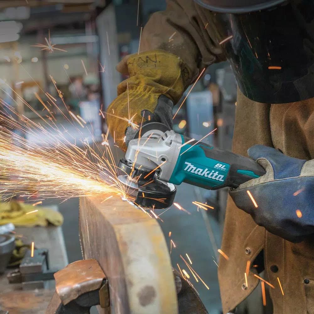 Makita 18V LXT Brushless Cordless 4-1/2 in. / 5 in. Paddle Switch Angle Grinder - Tool Only
